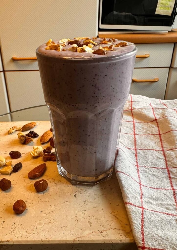 Heidelbeer-Bananen-Protein-Smoothie